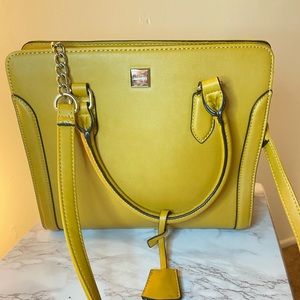 Mustard yellow nine West shoulder bag